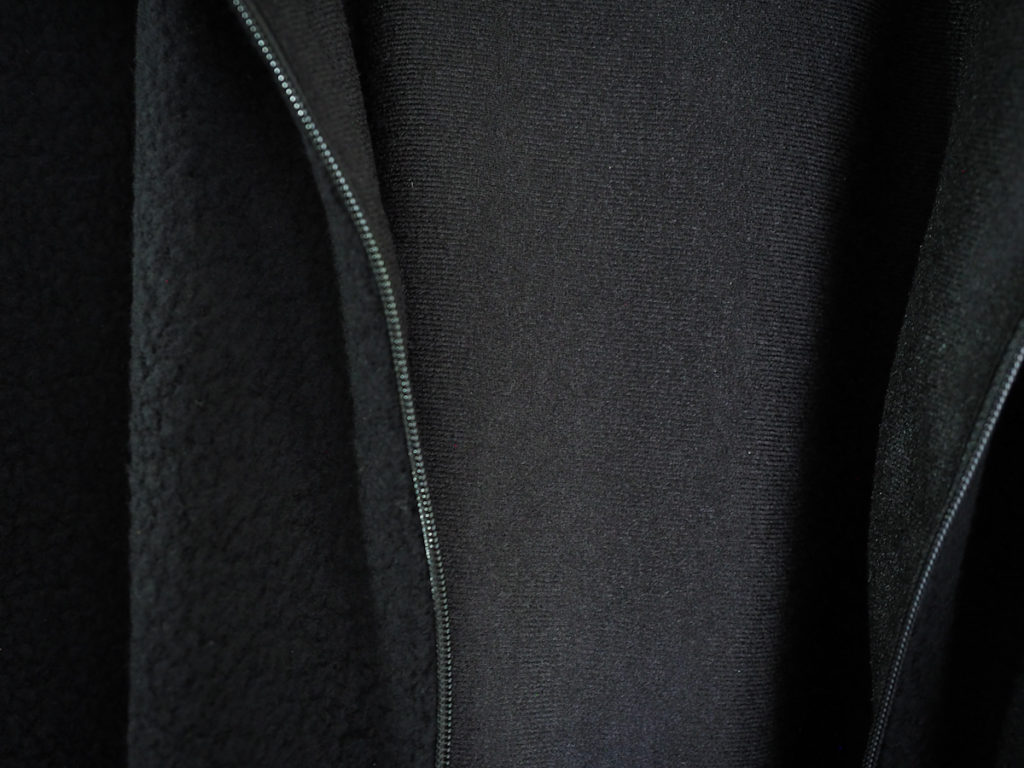 COMOLI ウールフリース ジップアップジャケット